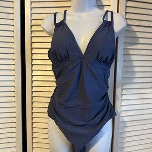 Cupshe Navy Blue One Piece Swimsuit